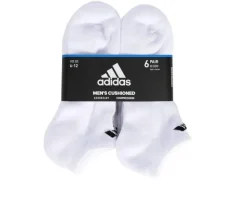 Adidas 6 Pair Men's Cushioned No Show Socks