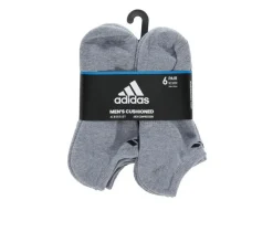 Adidas 6 Pair Men's Cushioned No Show Socks