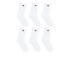 Adidas 6 Pair Men's Cushioned Crew Socks
