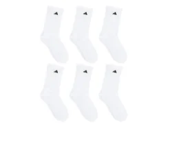 Adidas 6 Pair Men's Cushioned Crew Socks