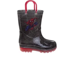 Boys' Spiderman Spider Sense Toddler & Little Kid Spiderman Rianboots Rain Boots