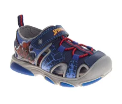 Boys' Spiderman Spider Sense Toddler & Little Kid Spider Sense Sandals