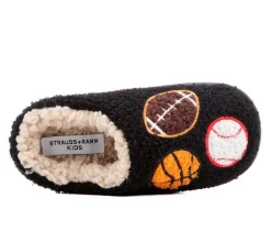 Boys' Strauss and Ramm Little Kid & Big Kid Little Cozi Slippers