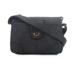 Bueno Of California Calf Turn Lock Handbag