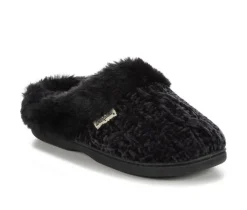 Dearfoams Cable Knit Chenille Slippers