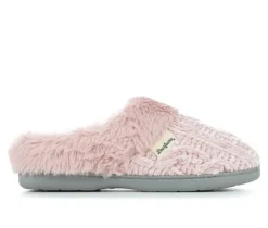 Dearfoams Cable Knit Chenille Slippers
