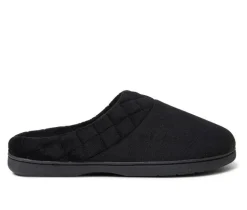 Dearfoams Darcy Velour Clog with Quilt Cuff Slippers