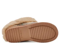 Dearfoams Hannah Festive Knit Clog Slippers