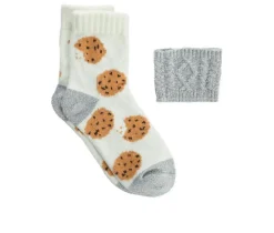 FireSide 1- Pair Womens Crew w/ Coffee Sweater