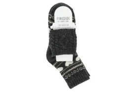 FireSide 1- Pair Womens Crew w/ Coffee Sweater