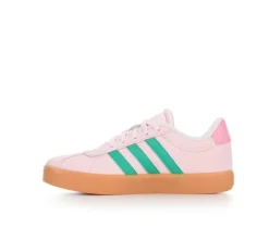 Girls' Adidas Little Kid & Big Kid VL Court 3.0 Suede Sneakers