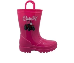 Girls' Case IH Little Kid PVC Light-Up Rain Boots