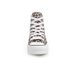 Girls' Converse Big Kid Chuck Taylor Lift Cheetah Sneakers