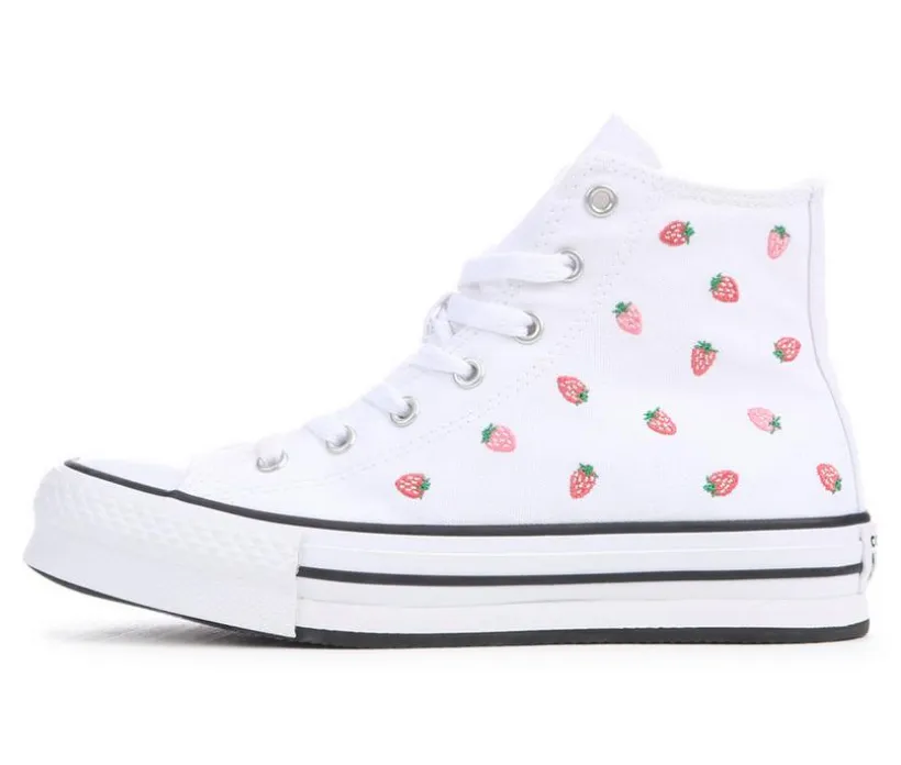 Girls' Converse Big Kid Chuck Taylor Lift Strawberry High-Top Sneakers