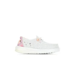 Girls' HEYDUDE Infant & Toddler Wendy Iridescent Star Casual Shoes