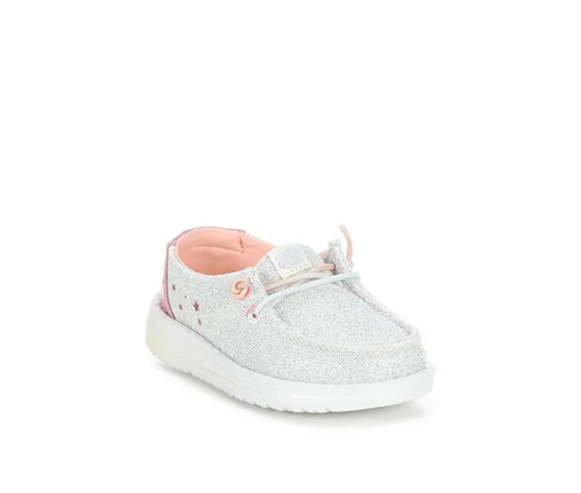 Girls' HEYDUDE Infant & Toddler Wendy Iridescent Star Casual Shoes