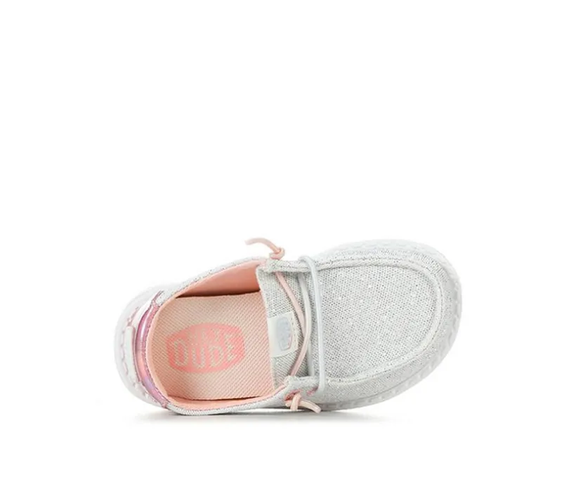 Girls' HEYDUDE Infant & Toddler Wendy Iridescent Star Casual Shoes