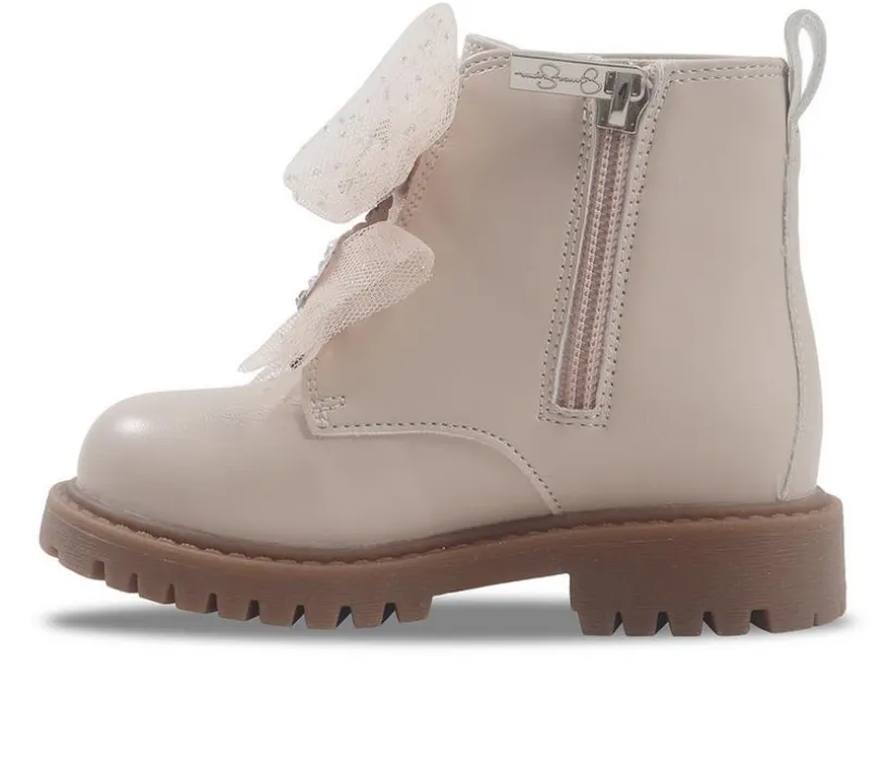 Girls' Jessica Simpson Toddler Daria Double Bow Booties