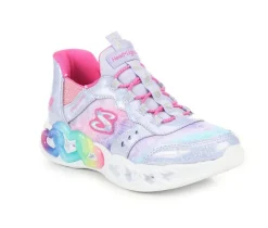 Girls' Skechers Little Kid & Big Kid Infinite Heart Slip-Ins Light-Up Shoes