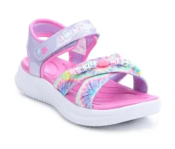 Girls' Skechers Little Kid & Big Kid Jumpsters Tie Dye BFFs Sandals