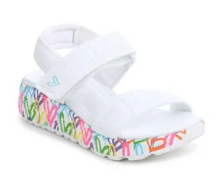 Girls' Skechers Street Little Kid & Big Kid Uno Lite Goldcrown Sandals