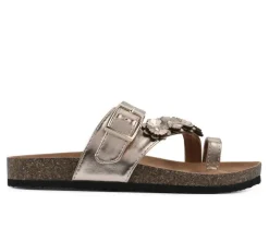 Girls' White Mountain Little Kid & Big Kid Graffito Footbed Sandals