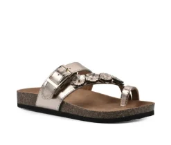 Girls' White Mountain Little Kid & Big Kid Graffito Footbed Sandals