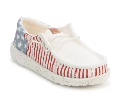 Kids' HEYDUDE Little Kid & Big Kid Wallly Funk Americana Stars Casual Shoes