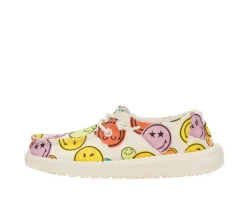 Kids' HEYDUDE Little Kid & Big Kid Wendy Smiley Casual Shoes