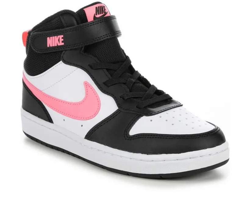 Kids' Nike Little Kid Court Borough Mid 2 Sneakers
