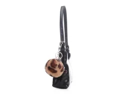 Madden Girl Crinkle PU Shoulder Bag With Charms Handbag