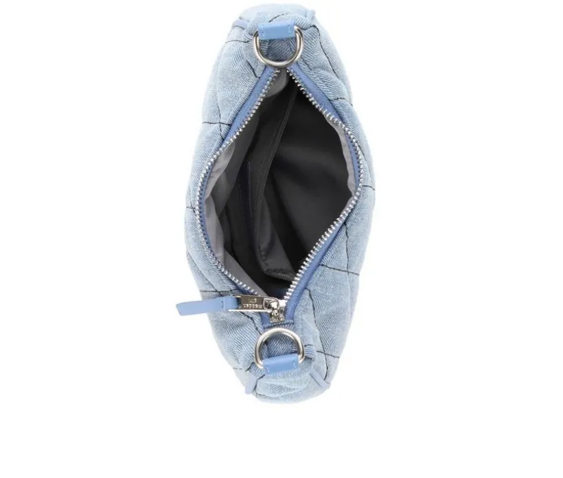 Madden Girl Quilted Denim HOBO Handbag
