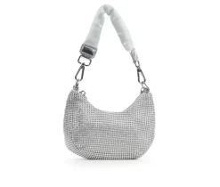 Madden Girl Rhinestone Mesh Mini Crossbody Handbag