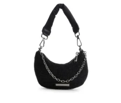 Madden Girl Rhinestone Mesh Mini Crossbody Handbag