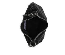 Madden Girl Rhinestone Mesh Mini Crossbody Handbag