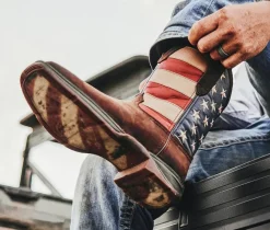 Men's Durango Patriotic Pull-On Western Flag Boot Cowboy Boots