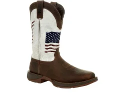 Men's Durango Rebel Distressed Flag Embroidery Western Boots