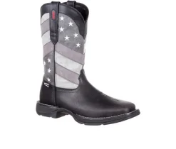 Men's Durango Rebel Faded Black Flag Western Boot