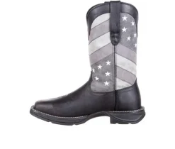 Men's Durango Rebel Faded Black Flag Western Boot