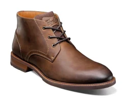 Men's Florsheim Lodge Plain Toe 3 Eye Chukka Boot Dress Shoes