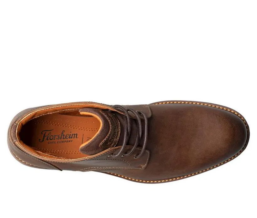 Men's Florsheim Lodge Plain Toe 3 Eye Chukka Boot Dress Shoes