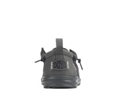 Men's HEYDUDE Wally Vintage Classic Black Casual Shoes