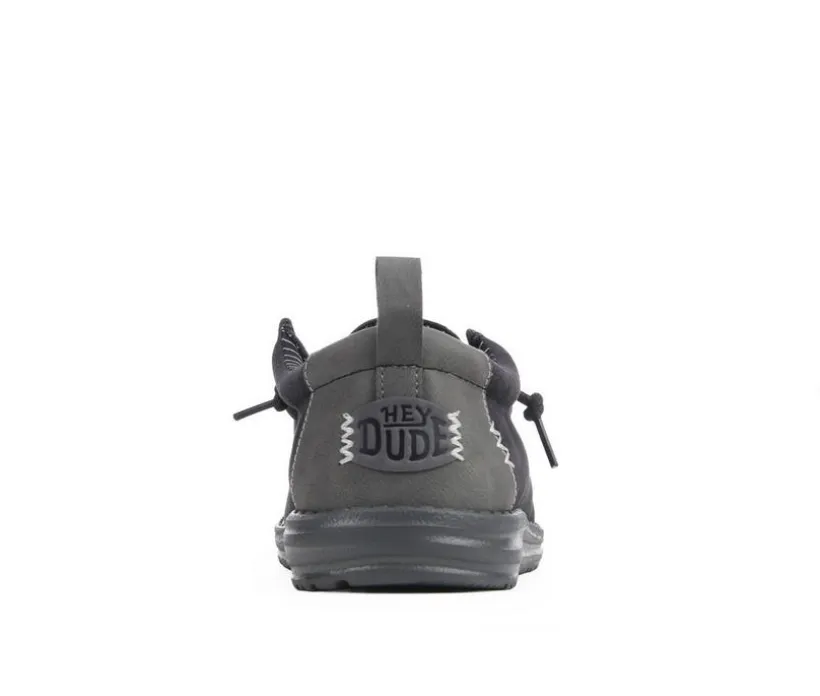 Men's HEYDUDE Wally Vintage Classic Black Casual Shoes