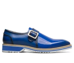 Men's Stacy Adams Bartram Plain Toe Monk Strap Dress Shoes