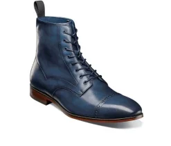 Men's Stacy Adams Henry Cap Toe Lace Boot Dress Shoes