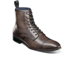 Men's Stacy Adams Henry Cap Toe Lace Boot Dress Shoes