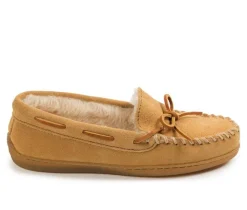 Minnetonka Women's Pile Lined Hardsole Moccasins