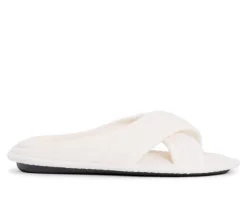 MUK LUKS Ada Micro Chenille Criss Cross Slippers