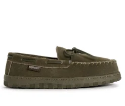 MUK LUKS Men's Paul Printed Berber Suede Moccasins