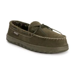 MUK LUKS Men's Paul Printed Berber Suede Moccasins
